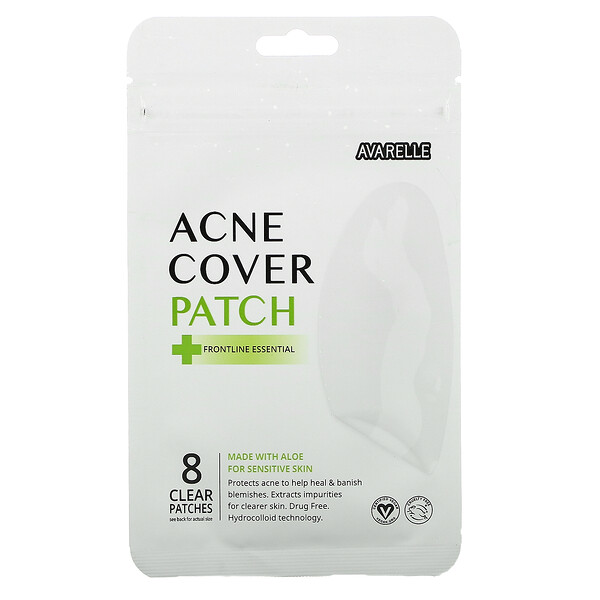 Acne Cover Patch, Frontline Essential, 8 Clear Patches