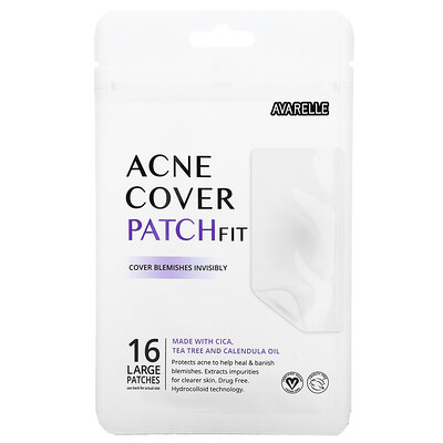 Купить Avarelle Acne Cover Patch Fit, 16 Large Patches