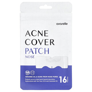 Avarelle, Acne Cover Patch, Nose, 16 Patches
