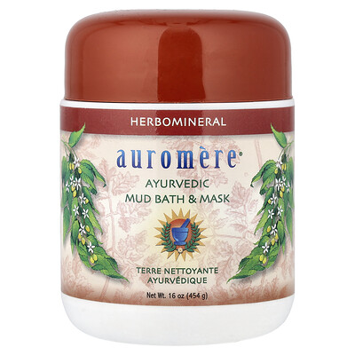 Auromere, Mascarilla de belleza y baño de barro con barro, 454 g (16 oz)