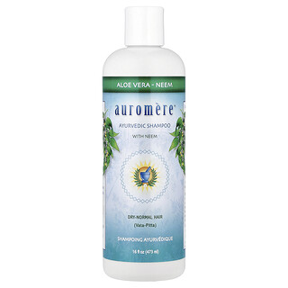 Auromere, आयुर्वेदिक शैम्पू विद नीम, एलो वेरा, 473 ml