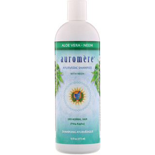 Auromere, Ayurvedic Shampoo with Neem, Aloe Vera, 16 fl oz (473 ml)