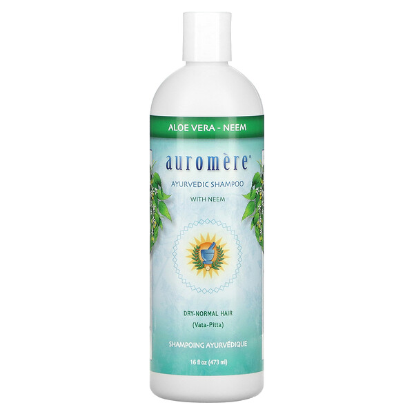 Auromere‏, Ayurvedic Shampoo with Neem, Aloe Vera, 16 fl oz (473 ml)