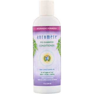 Auromere, Acondicionador prechampú, Aceite acondicionador para el cabello, 206 ml (7 oz. líq.)