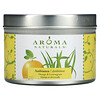 Aroma Naturals, Soy VegePure, заспокійлива дія, свічка у бляшанці для подорожей, апельсин і лемонграс, 79,38 г (2,8 унції)