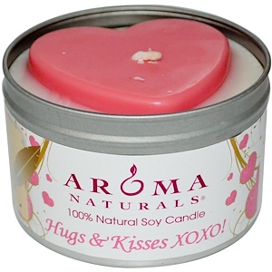Aroma Naturals, 100% Натуральная Соевая Свеча «Объятья и Поцелуи», 6.5 унций