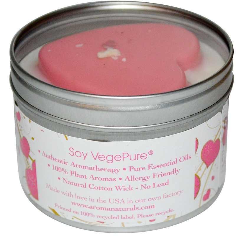 Aroma Naturals, 100 Natural Soy Candle, Hugs & Kisses XOXO!, 6.5 oz