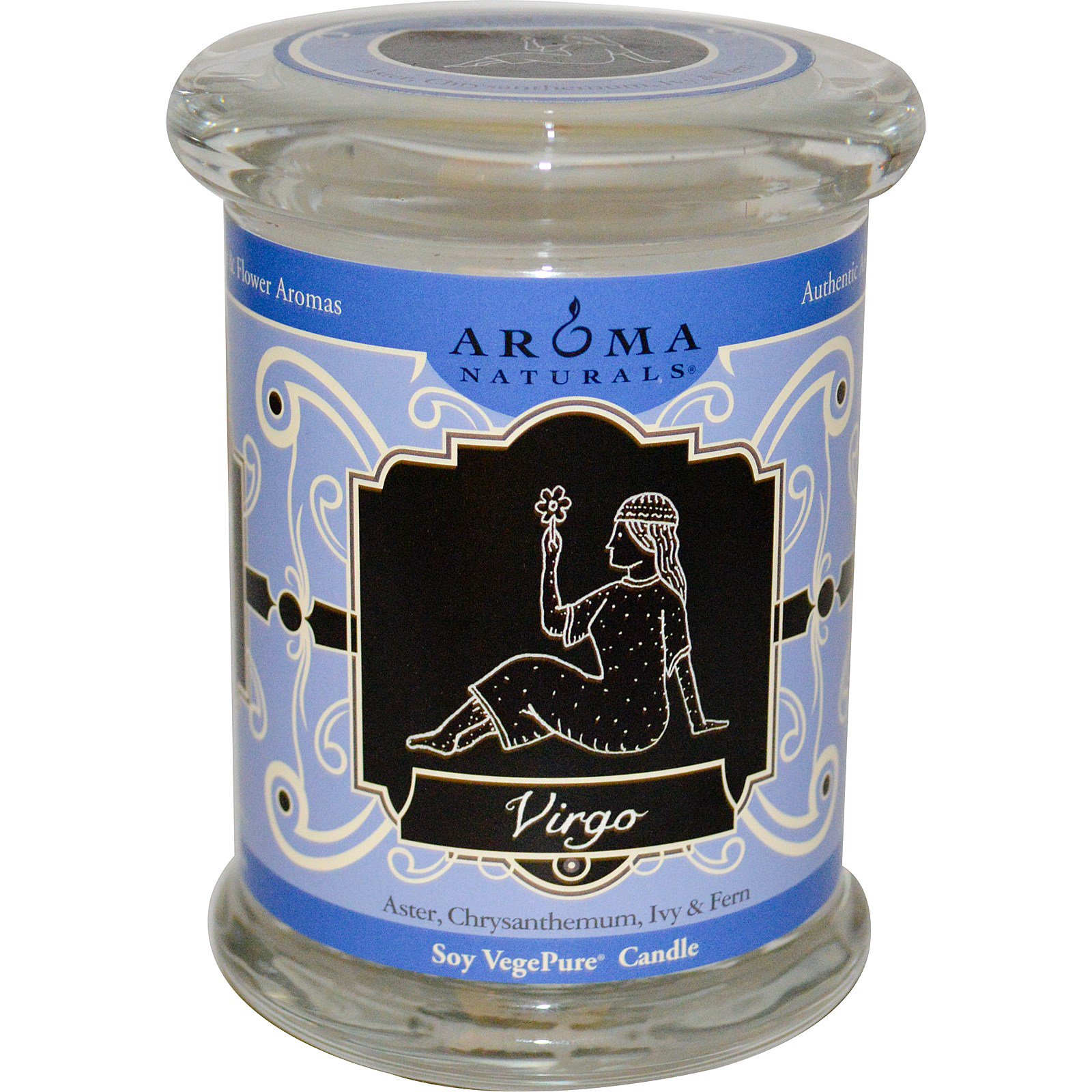 Aroma Naturals, Zodiac, Soy VegePure Candle, Virgo, 6 oz (180 g)