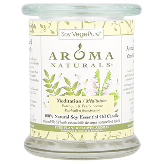 Aroma Naturals, Soy VegePure®, Vela de vaso de soya mediana, Pachuli y árbol del incienso, 260 g (8,8 oz)