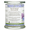 Aroma Naturals‏, شمعة بزيت الصويا العطري الطبيعي 100%، لأجواء الهدوء والاسترخاء، برائحة الخزامى، 8.8 أونصة (260 جم)
