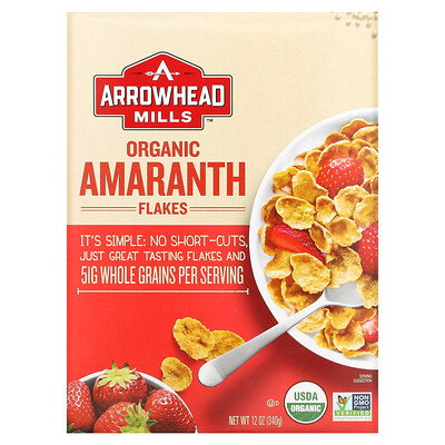 

Arrowhead Mills Organic Amaranth Flakes 12 oz (340 g)