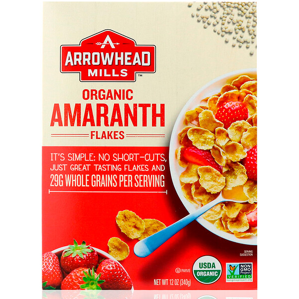 Arrowhead Mills, Bio-Amarantflocken, 12 oz. (340 g)