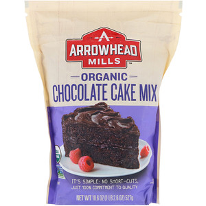 Отзывы о Эрроухэд Миллс, Organic Chocolate Cake Mix, 18.6 oz (527 g)