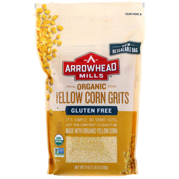 Arrowhead Mills, Organic Yellow Corn Grits, 24 oz (680 g) iHerb