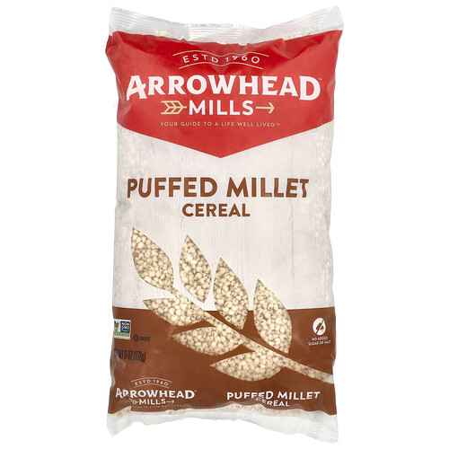 Arrowhead Mills Puffed Millet Cereal, 6 oz (170 g)