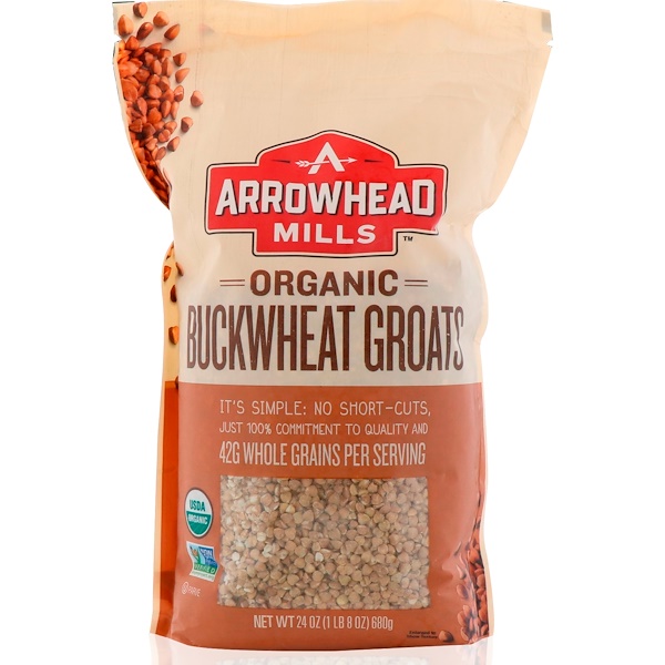 Arrowhead Mills‏, حبوب الحنطة السوداء العضوية ، 24 أونصة (680 غرام)