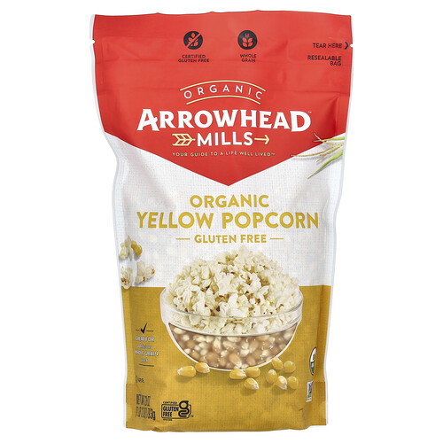 Arrowhead Mills Organic Yellow Popcorn, 28 oz (793 g)