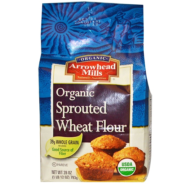 Arrowhead Mills, Organic Sprouted Wheat Flour, 28 oz (793 g) iHerb
