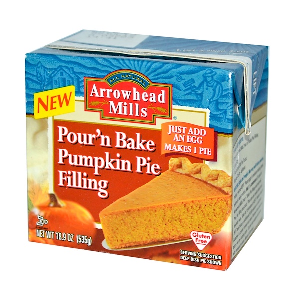 Arrowhead mills pie fillng pmpkn pour n b 18.9oz (074333501152)