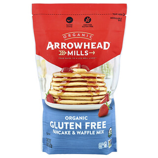 Arrowhead Mills, 유기농 글루텐 무함유 팬케이크 & 와플 믹스, 623g(22oz)