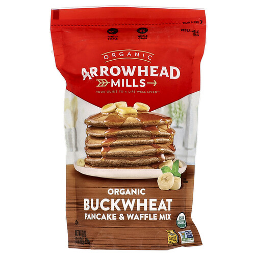 Arrowhead Mills, Organic Buckwheat Pancake & Waffle Mix, 1 lb 6 oz (623 g)