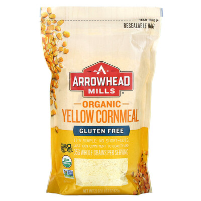 Купить Arrowhead Mills органическая желтая кукурузная мука, 623 г (22 унции)