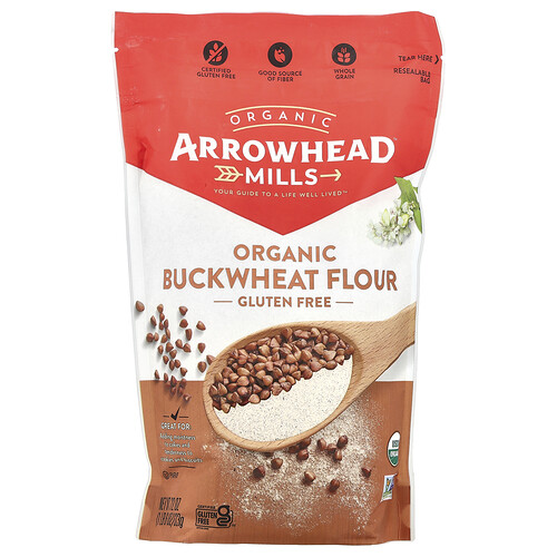 Arrowhead Mills, Bio-Buchweizenmehl, glutenfrei, 623 g (22 oz.)