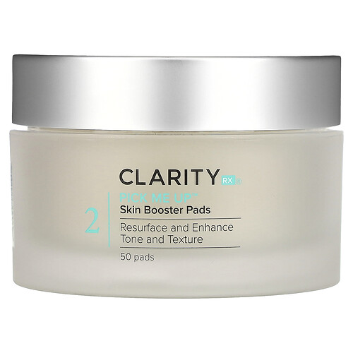 ClarityRx, Pick Me Up, Skin Booster Pads, hautverstärkende Pads, 50 Pads
