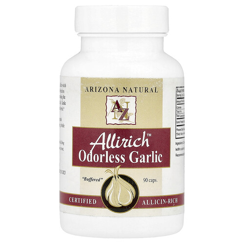 Arizona Natural, Allirich™, Odorless Garlic, 90 Caps (170 mg per Capsule)