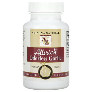 Arizona Natural, Allirich, Ail inodore, 90 capsules (85 mg par capsule)