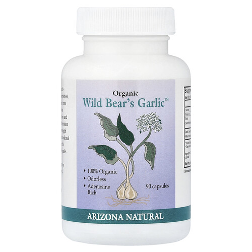 Arizona Natural Organic Wild Bear´s Garlic™, 90 Capsules (117 mg per Capsule)