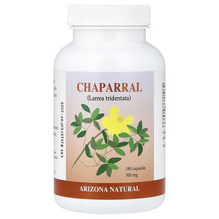 Arizona Natural, Chaparral, 180 Kapsul (500 mg setiap Kapsul)