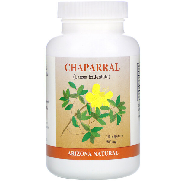 Chaparral, 250 mg, 180 Capsules
