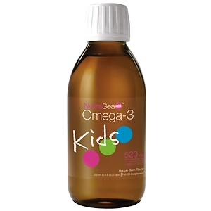 Асцента, NutraSea Kids, Omega-3, Bubble Gum Flavor, 6.8 fl oz (200 ml) отзывы