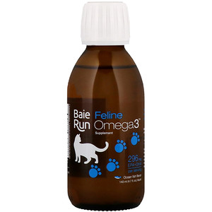Отзывы о Асцента, Baie Run, Feline Omega3 Supplement, Ocean Fish Flavor, 4.7 fl oz (140 ml)