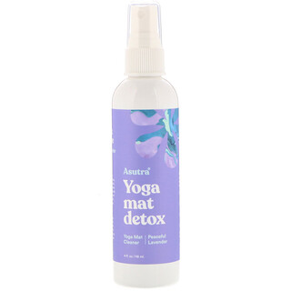 Asutra, Yoga Mat Detox, limpador de tapede de yoga, lavanda harmoniosa, 118 ml