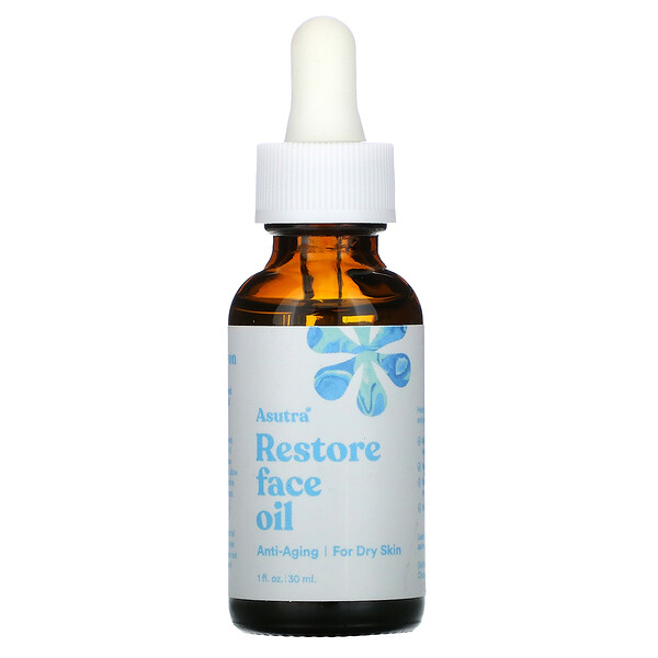 Asutra, Restore Face Oil, 1 fl oz (30 ml)
