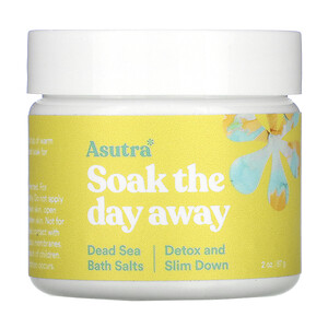 Отзывы о Asutra, Soak The Day Away, Dead Sea Bath Salts, Detox and Slim Down, 2 oz (57 g)