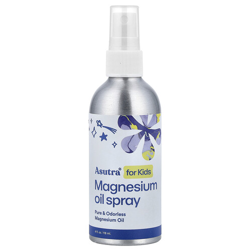 Asutra, Kids, Magnesium Oil Spray, Spray mit Magnesiumöl für Kinder, 118 ml (4 fl. oz.)