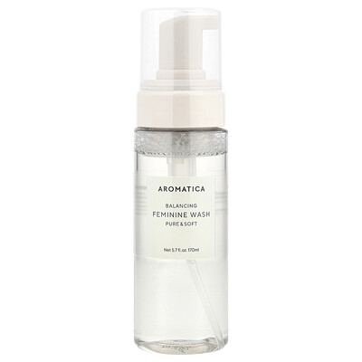 Aromatica , Balancing Feminine Wash, Pure & Soft, Fl Oz (170 Ml) Size 5.7