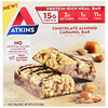 Atkins, Barra de Refeição, Barra de Caramelo com Chocolate e Amêndoa, 5 Barras, 1,69 onças (48 g)