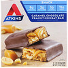 Atkins, 스낵, 캐러멜 초콜릿 땅콩 누가 바, 5 개입, 각 1.6 oz(44 g)
