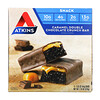 Акткинс, Snack, хрустящий батончик для перекуса, карамель и двойной шоколад, 5 штук по 44 г (1,55 унции)