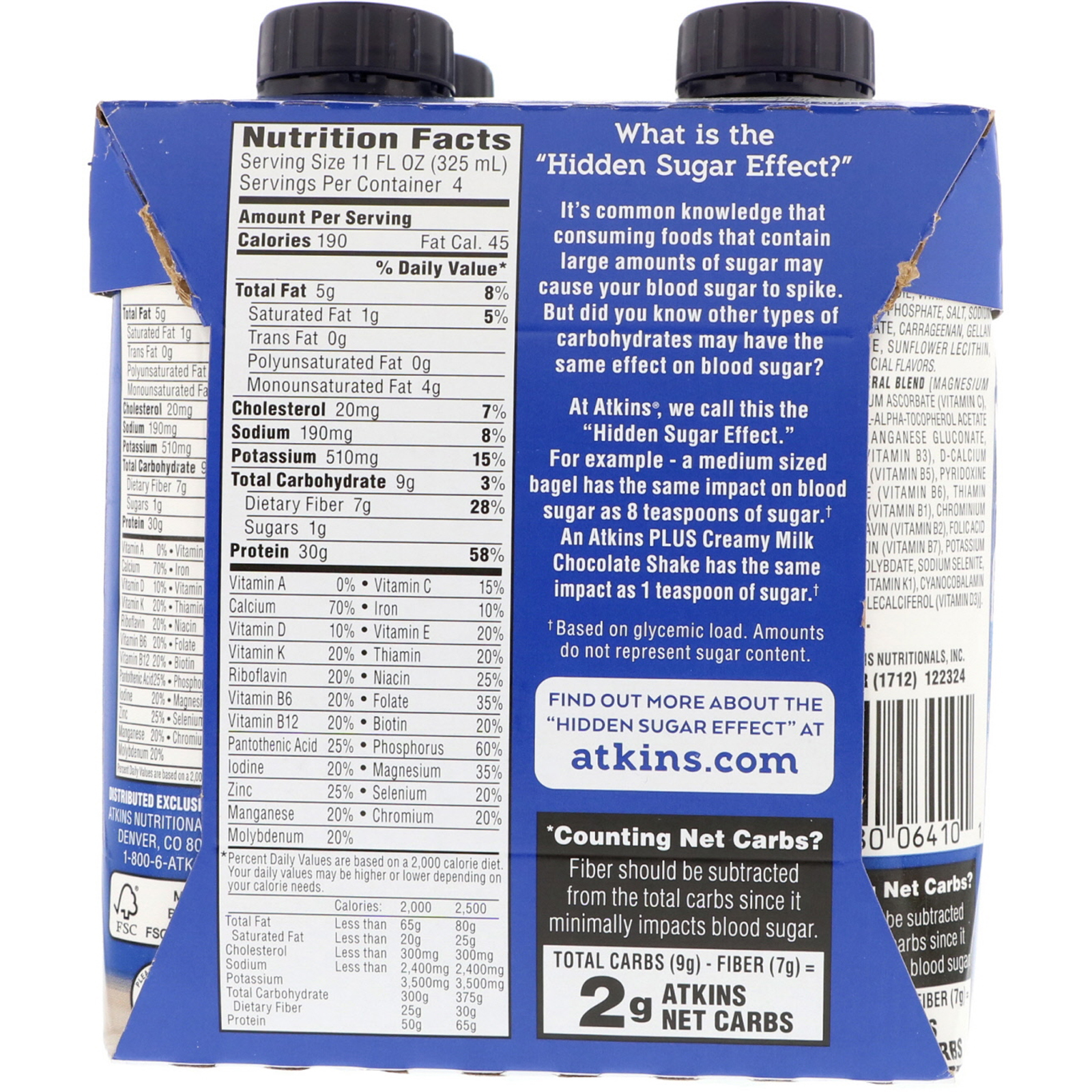 Atkins Plus Shakes Nutrition Facts - Nutrition Pics