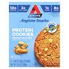 Atkins, 언제나 먹을 수 있는 스낵, 단백질 쿠키, 땅콩 버터, 쿠키 4개입, 각 39g(1.38oz)