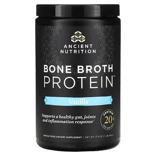 Ancient Nutrition, Proteín z kostného vývaru, vanilka, 492 g