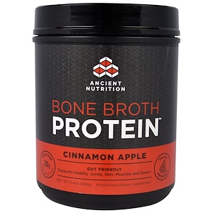 Отзывы о Dr. Axe / Ancient Nutrition, Bone Broth Protein, Cinnamon Apple, 17.4 oz (492 g)