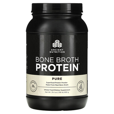 

Dr. Axe / Ancient Nutrition Bone Broth Protein Pure 1.96 lbs (890 g)