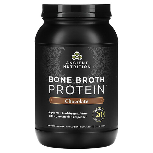 닥터 엑스/엔시언트 뉴트리션 Ancient Nutrition, 소뼈 육수 단백질, 초콜릿 맛, 1,008g(2.2lb)