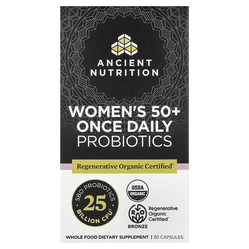 Ancient Nutrition, Women's 50+ Once Daily Probiotics, 25 Billion CFU, 30 Capsules